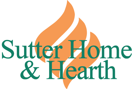 Sutter Home and Hearth flame logo without a background.