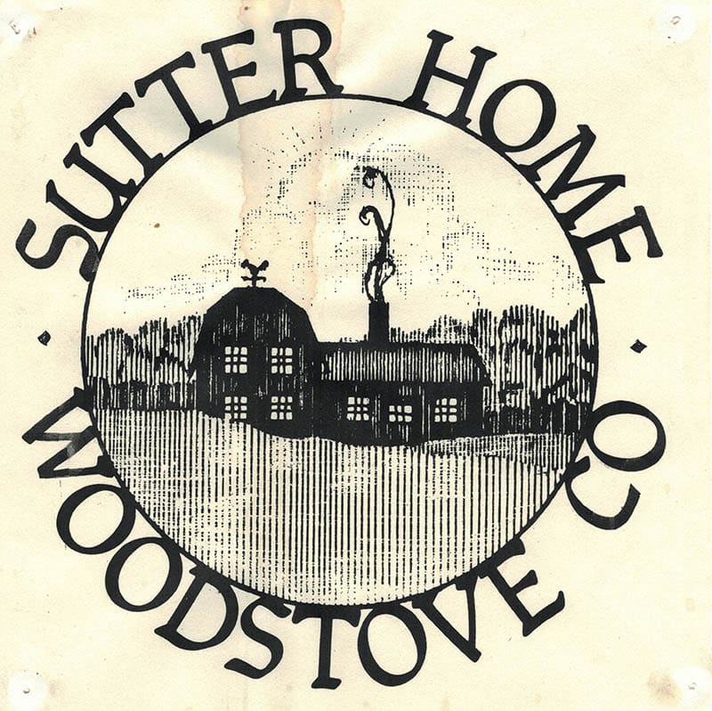 Old logo for Sutter Home and Hearth, formerly known as Sutter Home Woodstove Co.