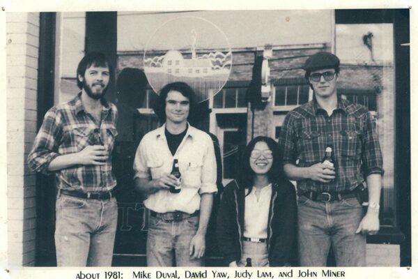 Black and white photo of the Sutter Home and Hearth team from 1981.