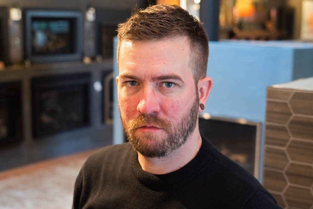 Close up portrait of Sutter Home and Hearth's lead service technician, Aaron.