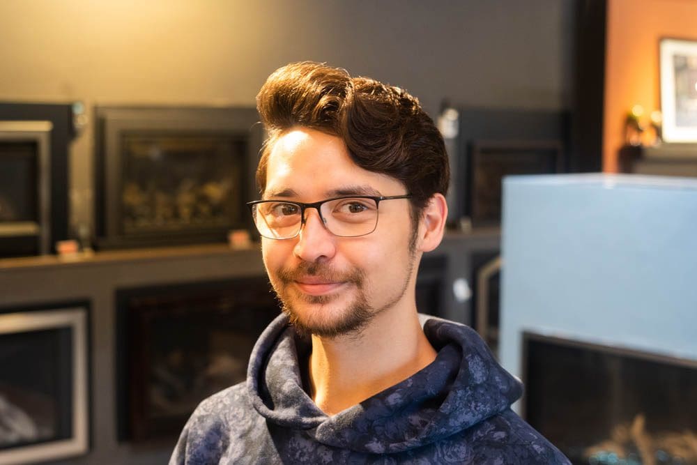 Close up portrait of Sutter Home and Hearth's sales consultant, Johnathan.