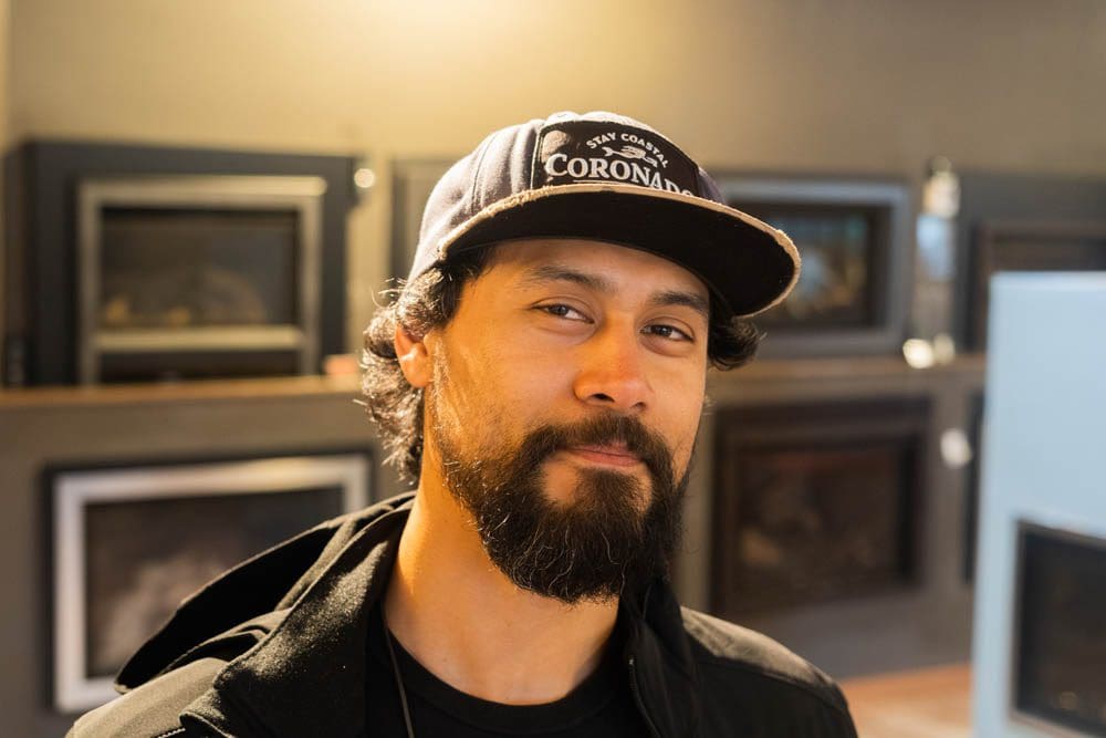 Close up portrait of Sutter Home and Hearth's installer, Johnny.