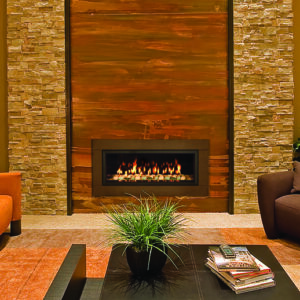 The Town & Country WS38 Gas Fireplace is the perfect option for those looking for a modern line of flame in a space like a bedroom, office, or den.