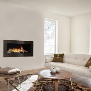 Customize the Regency Horizon HZ40E gas fireplace with your choice of media like glass, stones, or driftwood logs to compliment your home's style