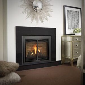 The Regency P33 gas fireplace is a compact, classic option perfect for those looking to add a fire feature into a smaller space.