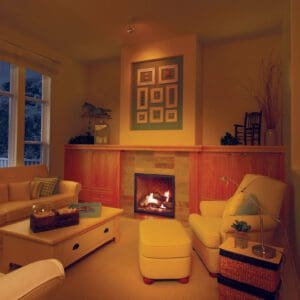 The Town & Country TC30 gas fireplace is the smallest of the T&C series; it's ideal for those looking for a large viewing area with minimal heat.