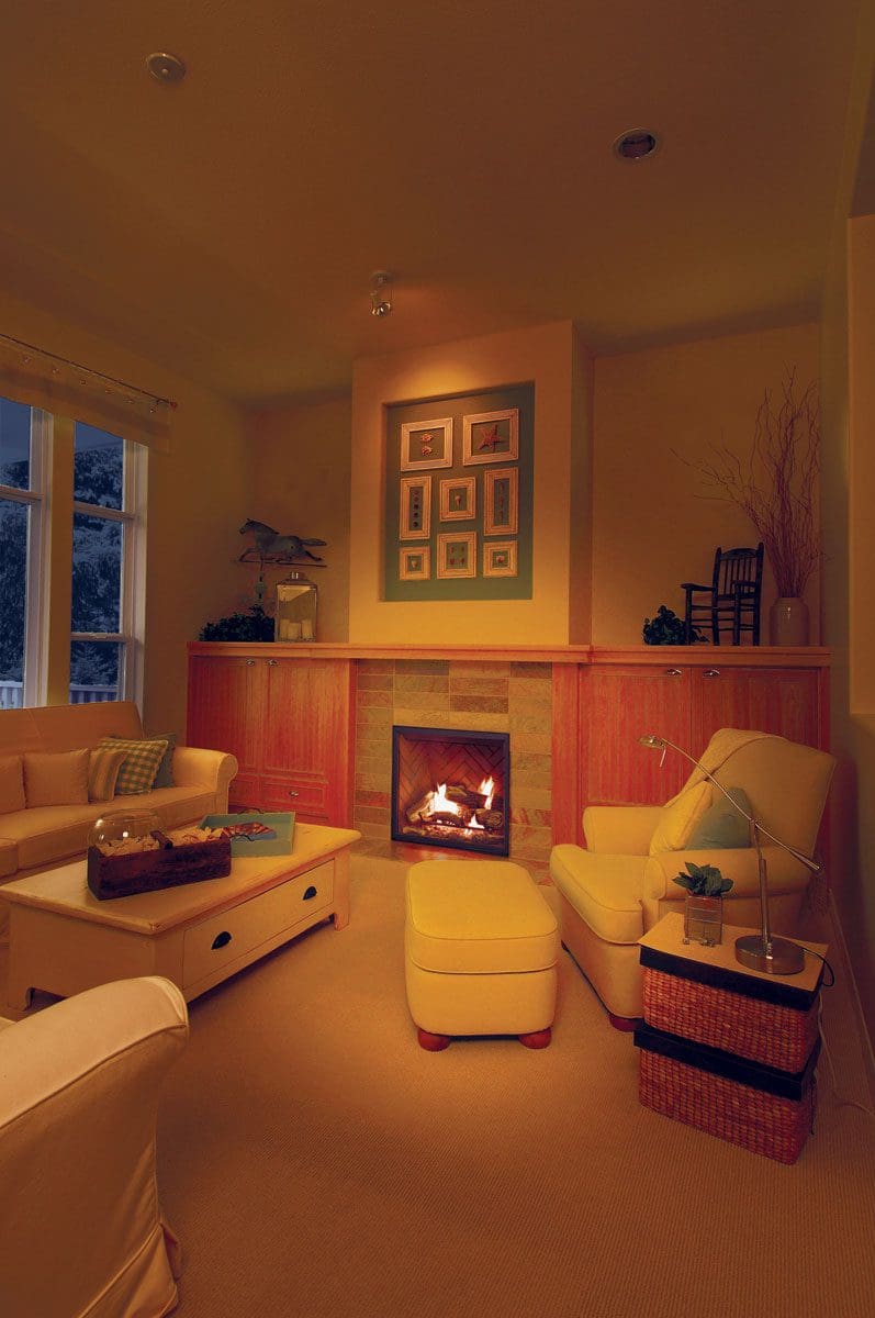 The Town & Country TC30 gas fireplace is the smallest of the T&C series; it's ideal for those looking for a large viewing area with minimal heat.
