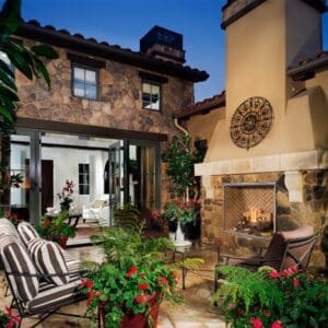 Make your outdoor space inviting year round and elevate the ambiance with the elegance of the TC42 Outdoor gas fireplace by Town & Country.