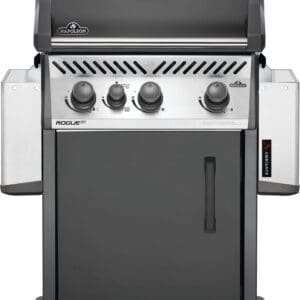 The Napoleon XT 425 Grill is available in propane or natural gas. Includes an infrared side burner perfect for searing steak, fish, veggies and more!