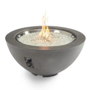 The Outdoor Greatroom Cove 42" Round Gas Firepit Bowl is an iconic, contemporary take on concrete-finished firepits. Ready to connect to propane.