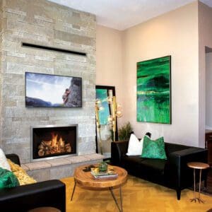 The Mendota FV42 gas fireplace enhances your fire experience by combining the convenience of gas with the classic styles of traditional fireplace.