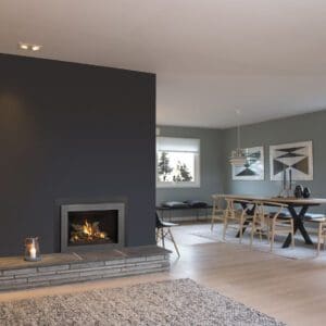 The Jøtul GI 535 DV New Harbor gas insert pays homage to its cast iron roots with classic cast iron front options and simple steel fronts.