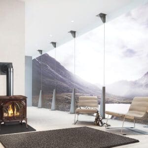 The Jotul GF 500 DV Portland Gas Stove is a powerful and efficient stove that can heat up to 2,000 sq ft. Both electronic and standing pilot ignitions.