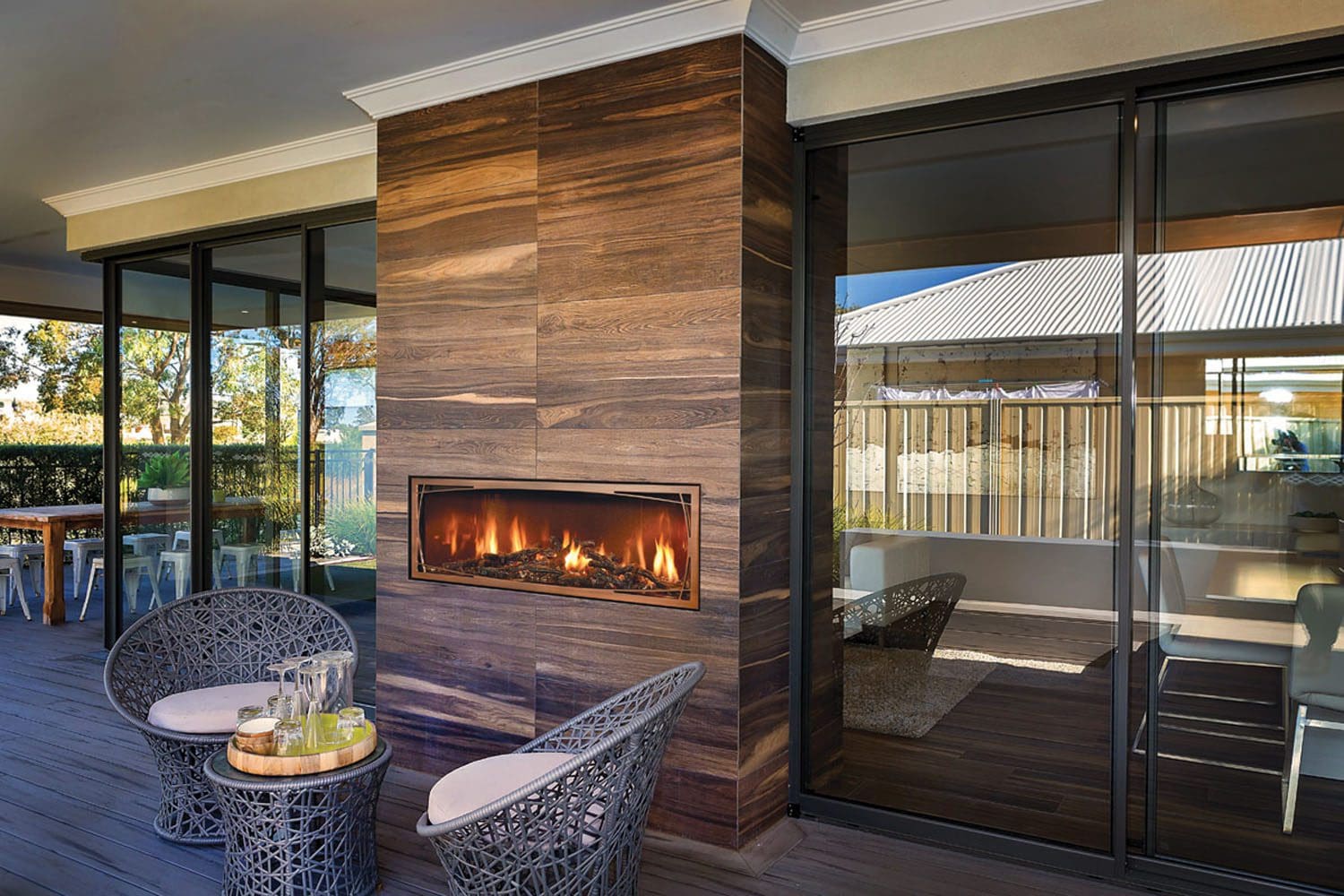 Mendota ML47 Linear gas fireplace Sutter Home & Hearth