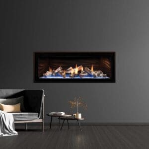 The Mendota ML47 Linear gas fireplace is a highly efficient gas fireplace, perfect for a living room or large space. Available in different styles.
