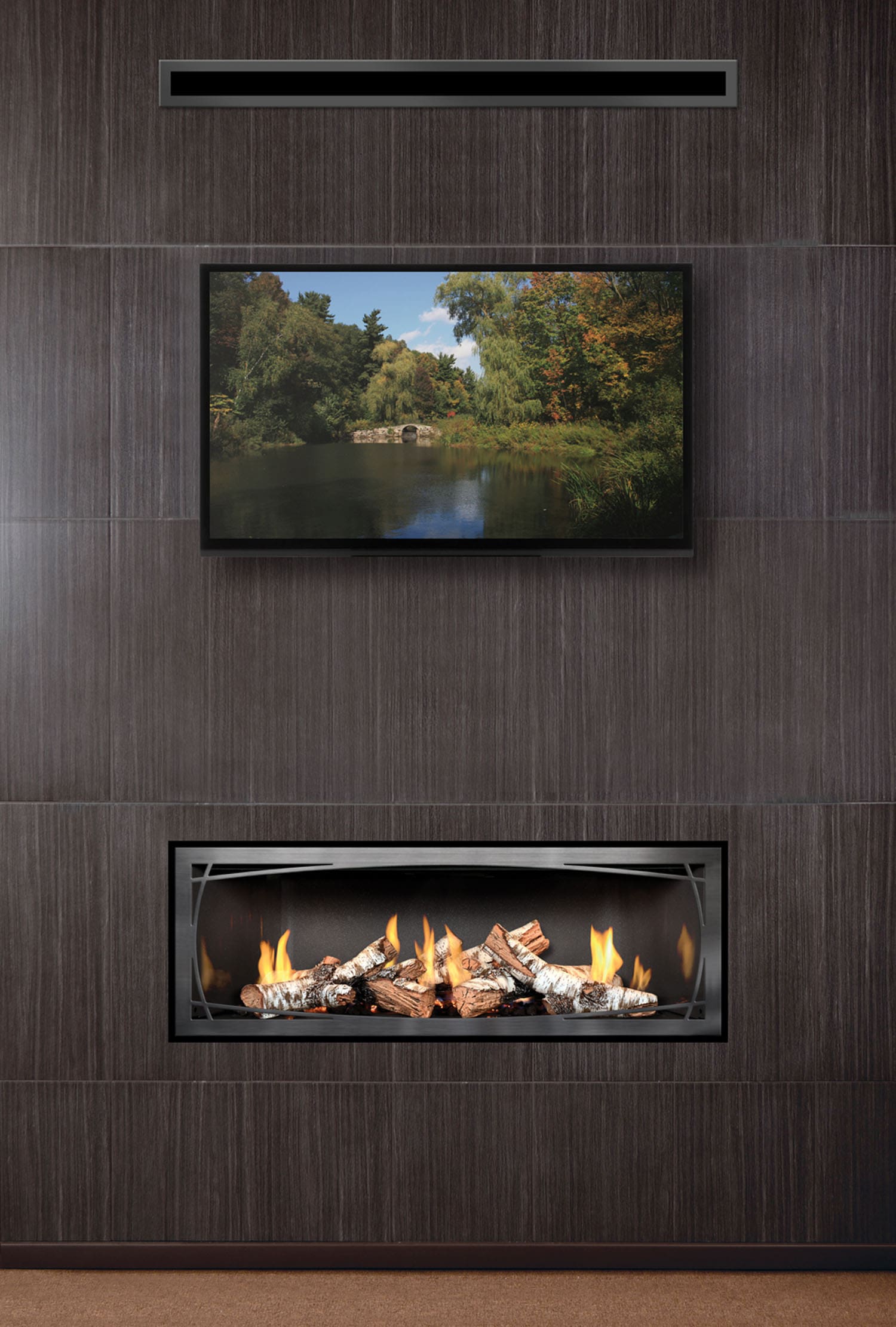 Mendota ML54 Linear gas fireplace Sutter Home & Hearth