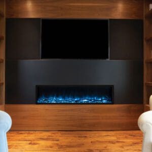 The Modern Flames Spectrum Slimline Electric Fireplaces is a unique way to enhance your space, with a minimalist design and thin trim.