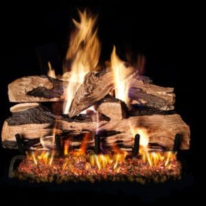 The Real Fyre Gas Log sets is the perfect option for those looking for the realism of a wood-burning fire, with the convenience of gas.