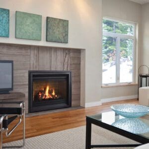 The Regency Panorama P36 adaptable fireplaces have various ignition, fuel, and framing depth fireboxes designed to work in almost any application.