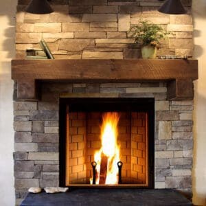 The Renaissance wood burning fireplace offers flexible style and function, complete with zero clearance heating so you can enjoy the fire open or closed.