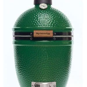 The Big Green Egg small smoker is ideal for solo chefs looking for a versatile grill that can smoke, roast, bake, and sear.