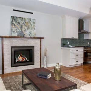 The slim engine design of the Valor H3 gas fireplace means that you can enjoy a classic fireplace look without losing valuable floor space.