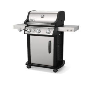 Only available to specialty stores like Sutter, the Weber Spirit SP-335 propane grill features a stainless steel body and interior cook grates.