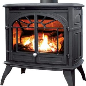The Enviro Westport Freestanding gas stove is a great option to add heat to your space. Available in both a steel and cast iron finish.